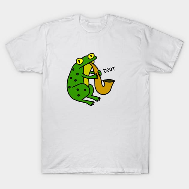 Jazz Frog (color) T-Shirt by NaylorsCartoons